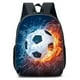 thumbnail image 1 of Mochila de fútbol americano de 16 pulgadas, mochila escolar de moda para niños, mochila escolar con patrón de fútbol, ​​bolsas para libros para viajar, 1 of 5