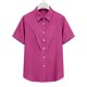 thumbnail image 5 of Camisas de Manga Larga para las Mujeres Suelto Ajuste Solapa Botón de Manga Corta Blusa de Túnica, Suaves Camisas de Manga Larga para las Mujeres Bajo Scrubs Desgaste de Verano Casual, 5 of 7