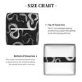 thumbnail image 5 of Yiaed Snake Print Tissue Box Cover, PU Leather Decorative Organizer for Tabletop, Bathroom, Car, Office Creative Decorative, 5 of 7