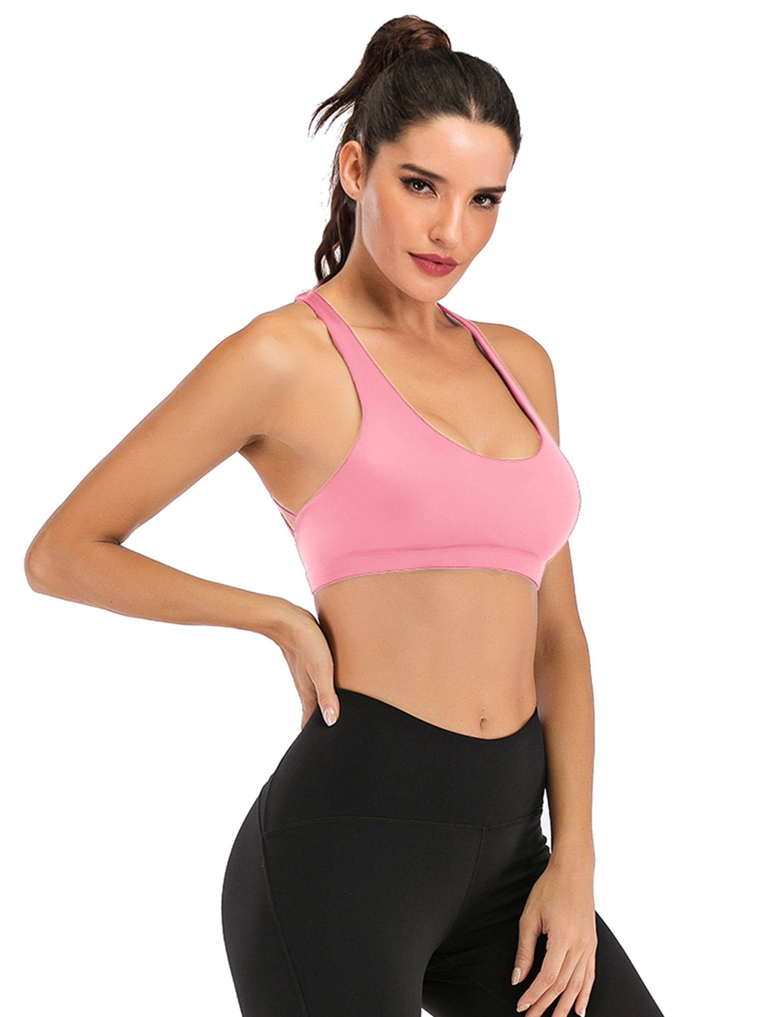 Womens Yoga Bras Sports Bras Wild Sexy Gathered Beauty Back Cross