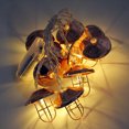 thumbnail image 4 of Guirnaldas de luces para exterior impermeables, lámpara decorativa de ambiente para acampar, luces para tienda de campaña, luz cálida, luces con batería, 4 of 5