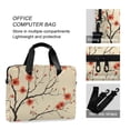 thumbnail image 4 of FORMRS 16" Laptop Bag Carrying Sleeve Case with Handle Travel Shoulder Briefcase, Red Floral Pattern, 4 of 8