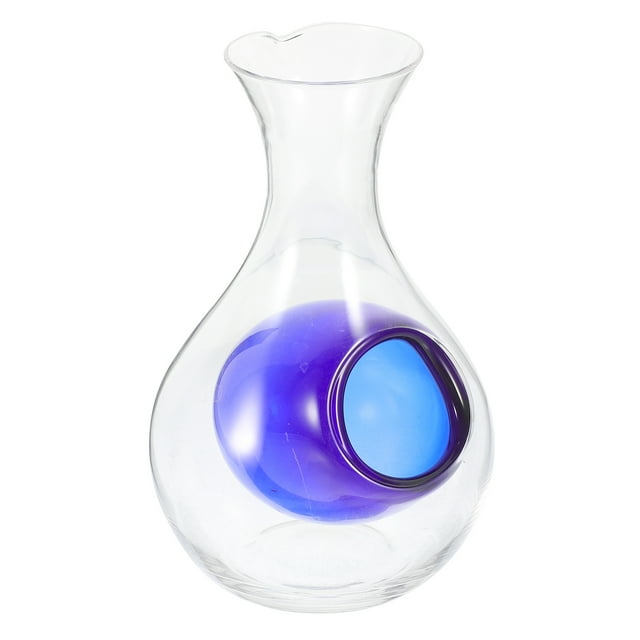Practical Wine Decanter With Ice Cavity Cold Sake Decanter Glass Wine Dispenser Glass Whiskey Decanter