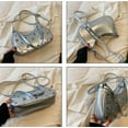 thumbnail image 5 of Kukuzhu Rhinestone Women Hobo Tote Bag Chic Shiny PU Shoulder Bag Handbag Party Elegant Purse, 5 of 5