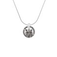 thumbnail image 2 of Delight Jewelry Silvertone Small Bear - Mascot Gymnastics Mom Ring Charm Necklace, 18", 2 of 4