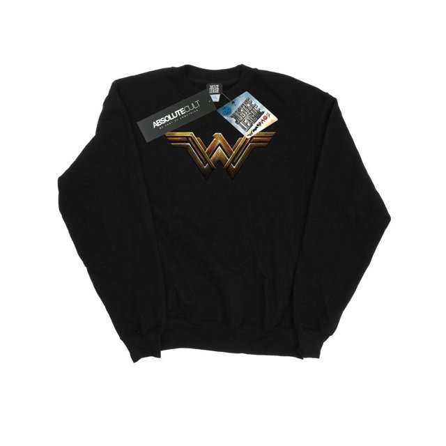 DC Comics Mens Justice League Movie Wonder Woman Emblem Sweatshirt