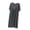 Gray, variant on HAiming Nightgowns for Women Comfy Short Sleeve Loose Smocked Maxi Pajamas Solid Color Casual Scoop Neck Everyday Vacation Sleepwear