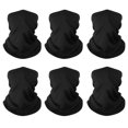 thumbnail image 1 of Mascarilla facial tipo bandana Neck Gaiter, paquete de 6 unidades, Finvizo, color negro, 1 of 7