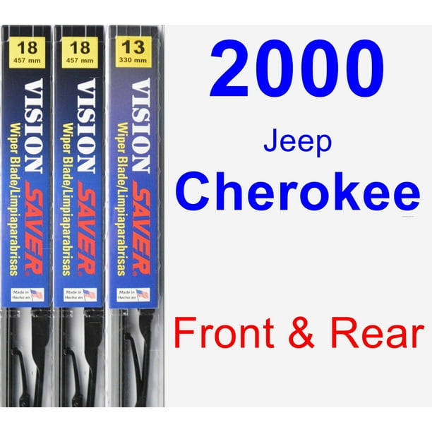 2000 Jeep Cherokee Wiper Blade Set/Kit (Front & Rear) (3