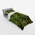thumbnail image 3 of Ambesonne Spring Bedding Set 4 Pcs, Traveling Nature, Queen, Green, 3 of 3