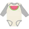 thumbnail image 3 of Inktastic Watermelon Slice Boys or Girls Long Sleeve Baby Bodysuit, 3 of 5