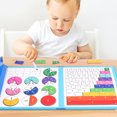 thumbnail image 3 of 1 Ensemble Jouet Mathématique Fraction Tuiles Cercles Ensemble Magnétique Manipulations Éducatives pour Enfants, 3 of 7