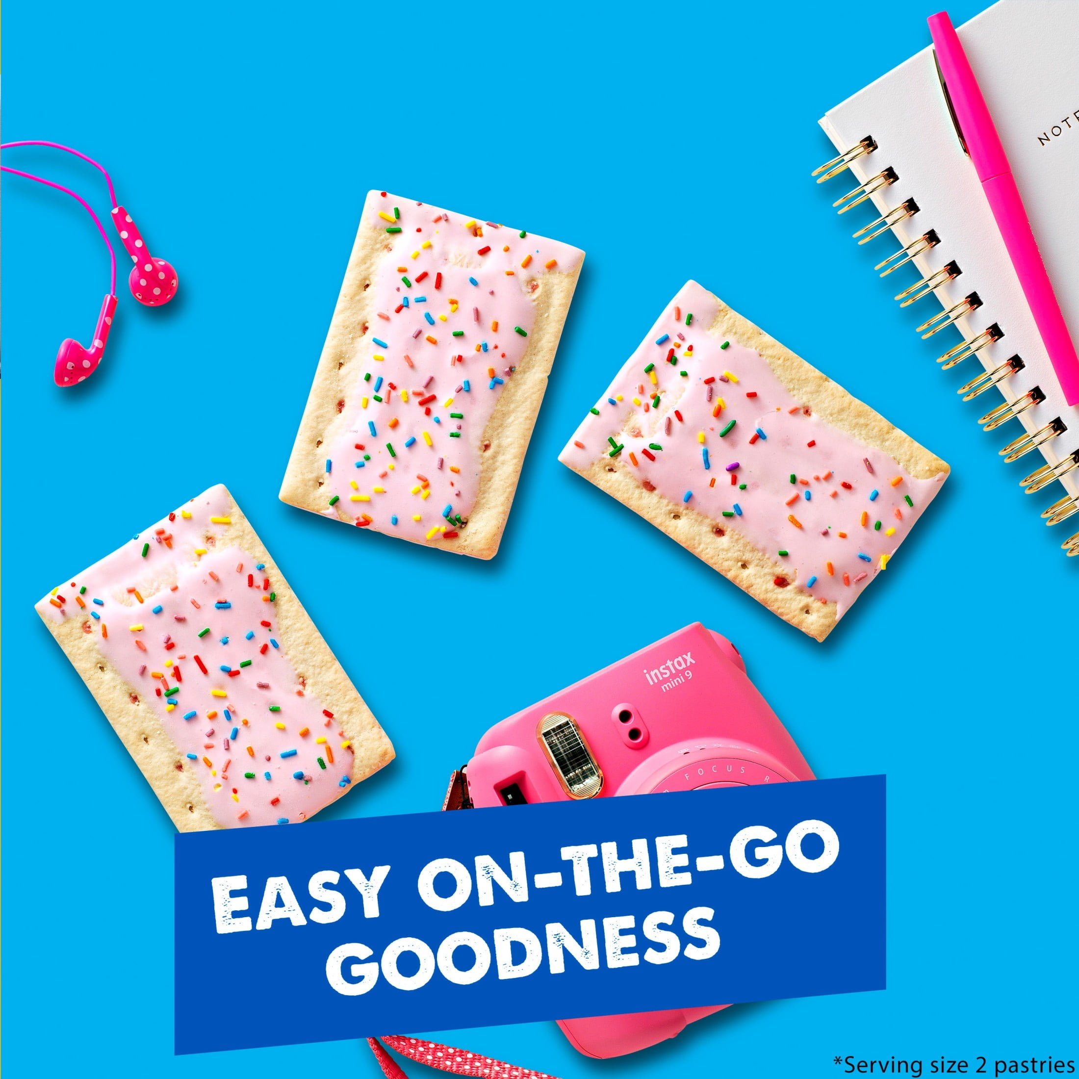 (12 pack) Pop-Tarts Frosted Strawberry Milkshake Toaster Pastries, Breakfast Foods, Shelf-Stable, 13.5 oz (8 Count)