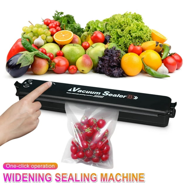 Amzcrzy Kitchen Appliances Sealer Machine Vacuum Sealer Black Style Gift Kitchen Vacuum Packer Small Sealing Snackle Box Container Meal Prep Containers Snack Containers Kitchen Essentials