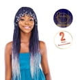 thumbnail image 4 of X-Pression 40" 3X Pre-stretched Braids, Braiding Hair Extensions African Kinky, Pre-Cut, Pre-Stretched, Synthetic Fiber, 3 bundles, Soft & Shiny, Ready for Hot Water Use, 190g, 4 of 18
