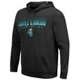 thumbnail image 2 of Men's Colosseum Black Coastal Carolina Chanticleers Blackout 3.0 Pullover Hoodie, 2 of 3