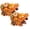 Gold*2 Set, variant on Fall Decorations for Home Mini Pumpkins Gourds & Leaves Set, Mini Artificial Pumpkins Fall Decor Set, Thanksgiving Autumn Harvest Table Centerpieces, Cornucopia Basket Bowl Filler, 1 Set, Multisize