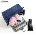 thumbnail image 4 of Spencer Women Men Hanging Travel Toiletry Shaving Bag Portable Waterproof Cosmetics Organizer Kit with Hook for Bathroom Shower "Navy", 4 of 9