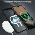 thumbnail image 3 of for iPhone 15 Pro Max Case, [Compatible with Magafe] [Military Grade Protection] Magnetic Shockproof Translucent Matte Slim Protective Phone Case Cover for iPhone 15 Pro Max 6.7"-Black., 3 of 7