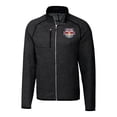 thumbnail image 2 of Men's-Cutter & Buck  Heather Charcoal New York Red Bulls Big & Tall Mainsail Sweater-Knit Full-Zip Jacket, 2 of 3