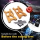 thumbnail image 5 of Frontal Coche Swing ARM Profesional Largo Tiempo Servicio Exquisito RC Suspensión Brazos Repuestos Reemplazo para 44575 144001 Oro 2 Piezas Inevent FN001433-03, 5 of 7