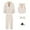 Beige-3, variant on MUXiin Boys Suit for Kids Tuxedo Wedding Ring Bearer Outfit, 5 Piece Boy Slim Fit Formal Suits with Adjustable Waist