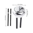 thumbnail image 2 of Dual flush handle toilet flush button round cover button replacement parts, 2 of 11