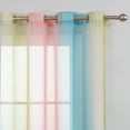 thumbnail image 3 of Lapalife Ombre Sheer Curtain 98 Inches Long for Bedroom Living Room 2 Panels Set, Gradient Print Grommet Top Rainbow Voile Window Drapes, 39'''x 98'', 3 of 8
