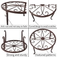 thumbnail image 7 of Metal Round Potted Plant Stand for Home Decor,Rustproof Iron Flower Pot Planter Holder Metal Frame Low Table,Short Flower Pot Bracket for Indoors Outdoors Home Garden Decoration(9.45*5.11in), 7 of 7