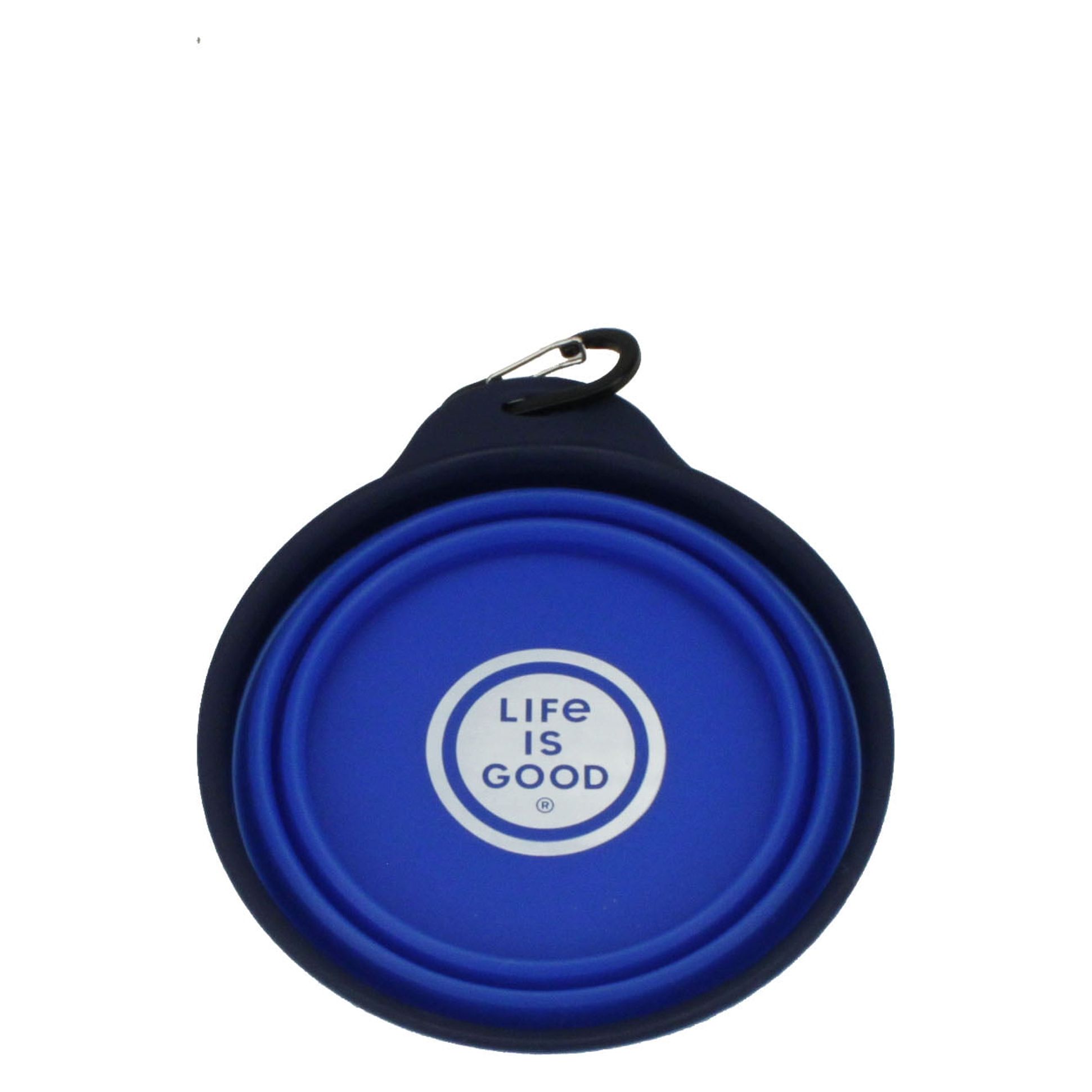 Life is Good® Pet Travel Bowl for Dogs and Cats, Blue, 20 oz (Small - Medium - Large)