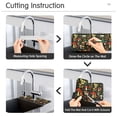thumbnail image 5 of Yayeee Faucet Mat for Kitchen Sink 14.7" Diatomite Long Splash Guard Pad, Various Mushrooms Pattern, 5 of 7