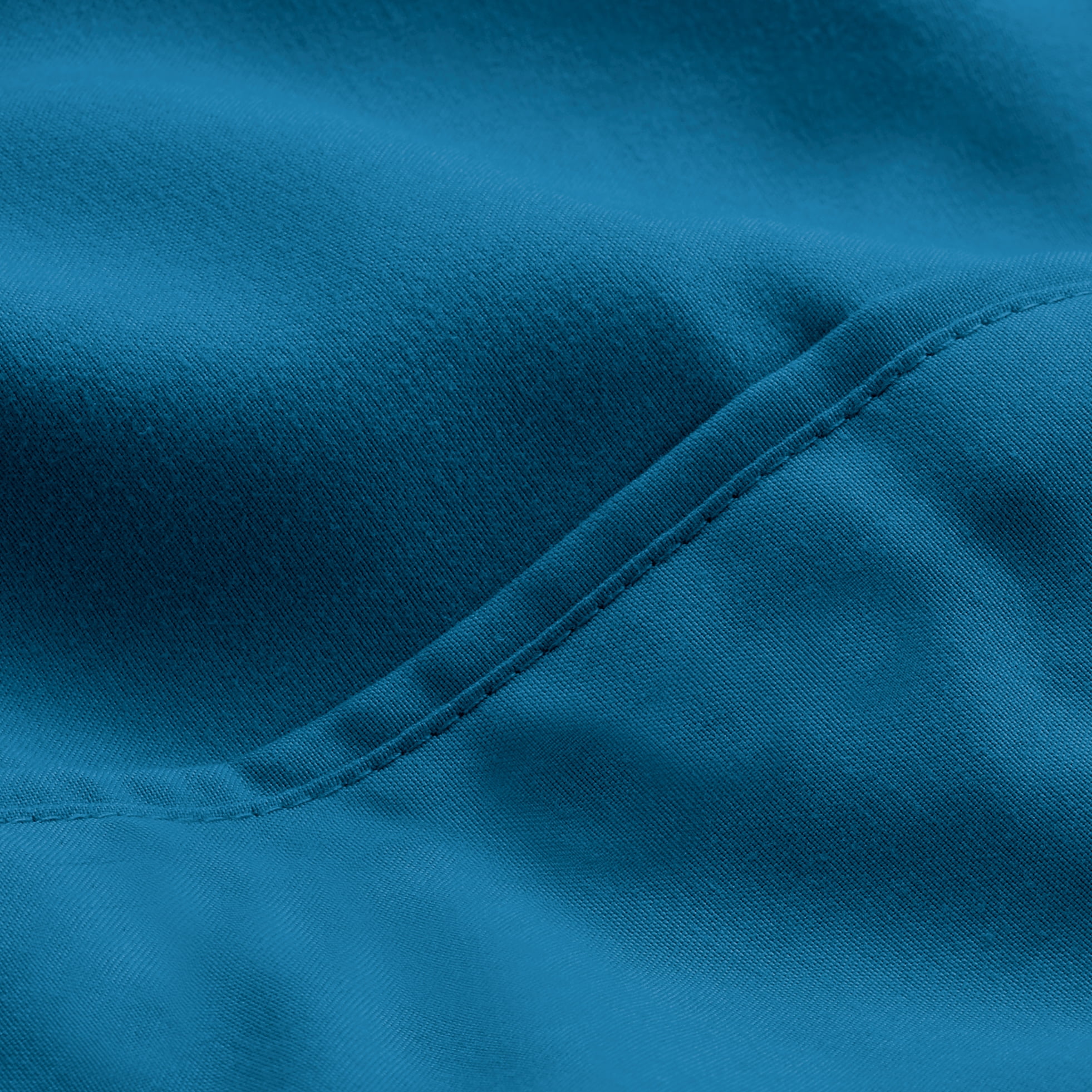 Bare Home Medium Blue Microfiber Pillowcase Set, Hypoallergenic, Standard Set of 2