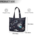 thumbnail image 5 of Sci-fi Lovers Weekender Bag Featuring Nebula Cosmic Alien Artwork Lightweight Travel Tote with Multiple Compartments for Camping Weekend Trips, 5 of 5