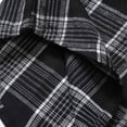 thumbnail image 4 of CYiJun George Flannel Plaid Shirt for Men Men's Long Sleeve Flannel Button Down Plaid Casual Shirt,Black L, 4 of 7