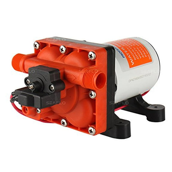 SEAFLO 42 Series 12V 3.0 GPM 55PSI Diaphragm Pump – Self-Priming, Bypass, UL & CSA Certified, 4-Year Warranty