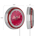 thumbnail image 3 of Leinenkugel's 14 Inch Chrome Double Ring Neon Clock, 3 of 6