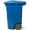 Blue, variant on 64 Gallon Heavy Duty Trash Can with Wheels, Rolling Garbage Bin with Lid, Durable Outdoor Waste & Recycling Container, Graystone