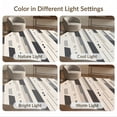 thumbnail image 3 of ODIKA 9'x12' Beige Grey Modern Geometric Design Washable Area Rug Dynamic Abstract Lines with Subtle Accents Non-Shedding, Easy Care for Master Suite, California King, Under Bed, 3 of 3