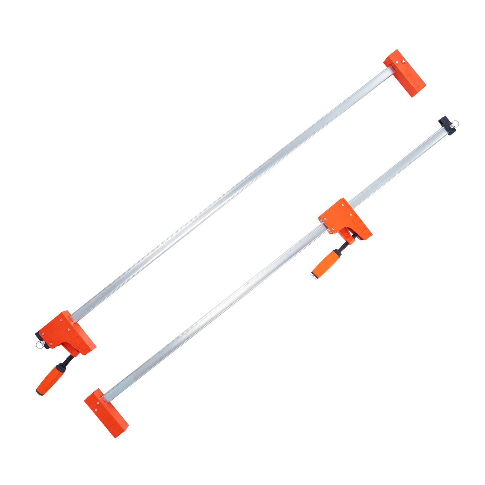 Dranite 2-Pack 50-Inch Heavy Duty Parallel Bar Clamps, 1100LBS Load Capacity with Even Pressure, High-Strength Carbon Steel & Plastic for Woodworking and Metalworking Projects