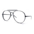 thumbnail image 5 of Iconic Tear Drop Thick Dimensional Metal Rim Racer Fashion Eyeglasses Gunmetal, 5 of 7