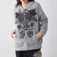 thumbnail image 4 of Sudaderas con capucha Harajuku y2k para mujer, sudaderas con estampado de alas y gráficos Vintage de los años 90, sudaderas de manga larga de gran tamaño, chaquetas góticas de centro comercial Grunge, 4 of 5