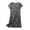 Gray_2, variant on Elvqul Womens Cotton Nightgowns Plus Size Womens Long Sleepwear Short Sleeve Blue Pull on Nightgowns