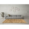 thumbnail image 3 of Ahgly Company Indoor Rectangle Abstract Brown Modern Area Rugs, 3' x 5', 3 of 4
