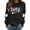 Black, variant on Halloween Sweatshirt for Women Hoodless Sweatshirt for Comfort and Casual Fall Winter Style Wardrobe for Stylish Daily Wear Orange L