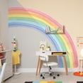 thumbnail image 2 of 55"x63" Large Rainbow Wall Stickers, Mural Watercolor Half Rainbow Wall Decals Peel and Stick Vinyl Wall Art Decor for Girls Bedroom Kids Nursery Living Room Playroom Toddler, 2 of 4