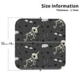thumbnail image 3 of Disketp Skeleton Unicorn Funny Coasters,4 Pcs Leather Coasters With Holder, Perfect Housewarming Hostess Gifts,Protect Furniture From Water Marks Scratch, 3 of 9