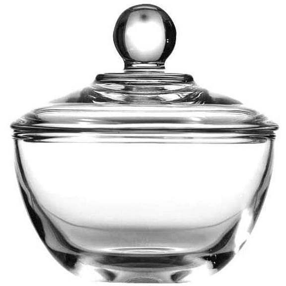 Anchor Hocking Glass Sugar Bowl with Lid – Presence Collection Covered Sugar Dish for Kitchen and Dining Table