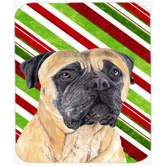 Carolines Treasures Mastiff Candy Cane Holiday Christmas Mouse Pad