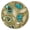 Round El, variant on Boho Cactus Elastic Tablecloth - Waterproof Round Dining Cover with Succulent Design, Snug Fit for 52 Inch Tables, Spill-Proof & Wrinkle-Free Fabric