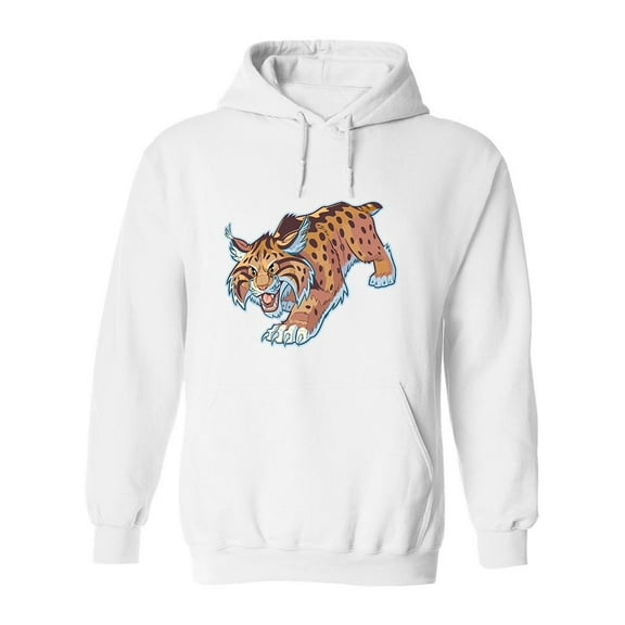 Wild Cat Hoodie Men -Image by Shutterstock, Male x-Large